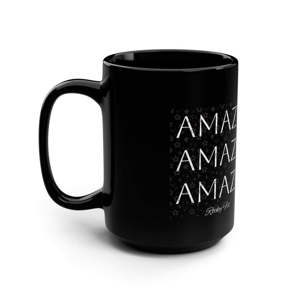 Amaze Amaze Amaze Black Ceramic Mug