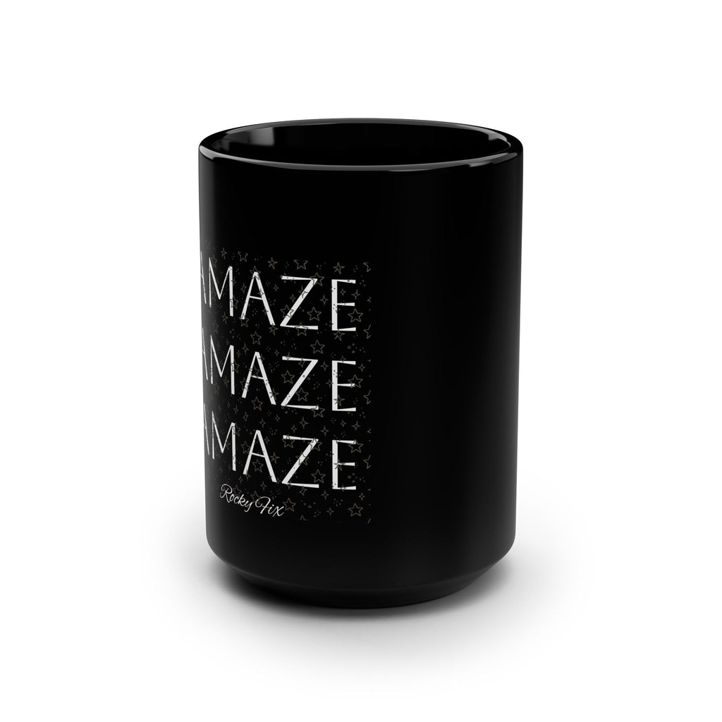 Amaze Amaze Amaze Black Ceramic Mug